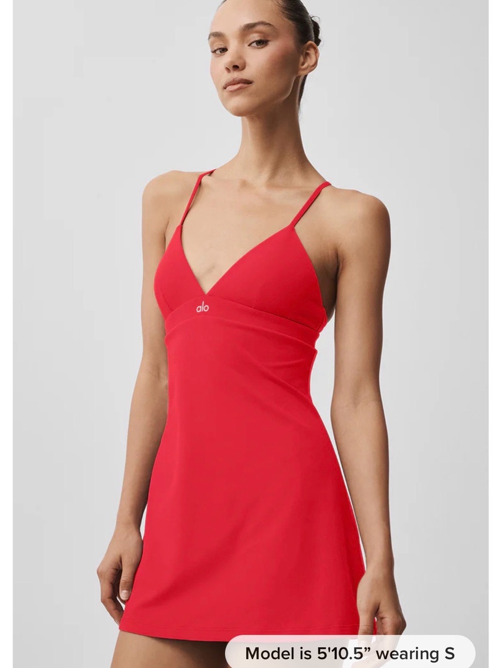 ALO red splendor dress sz M